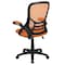 Flash Furniture Office Chair, Mesh, Orange HL-0016-1-BK-OR-GG - alternate 3